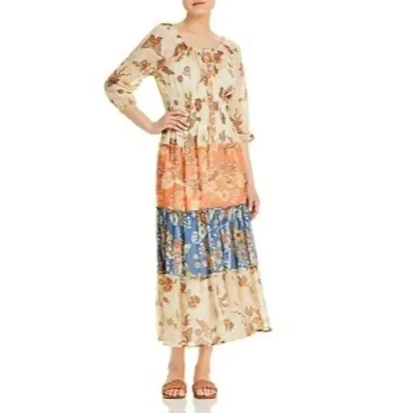 Anthropologie NEW Figeuroa & Flower Olive Hill bohemian dress | NWT | Size L - Picture 3 of 8